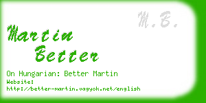 martin better business card